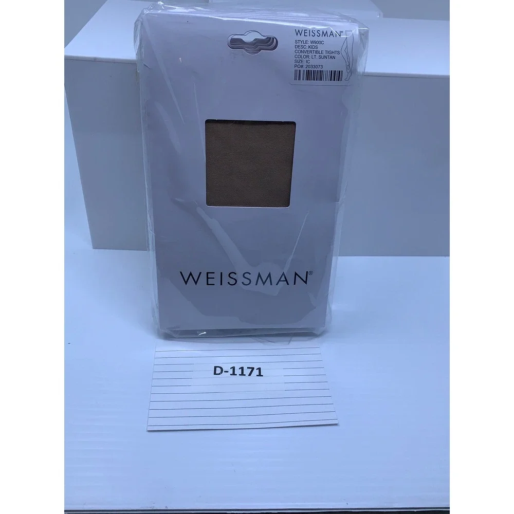 Weissman Kids IC Lt. Suntan W900C Microfiber Convertible Tights NWT